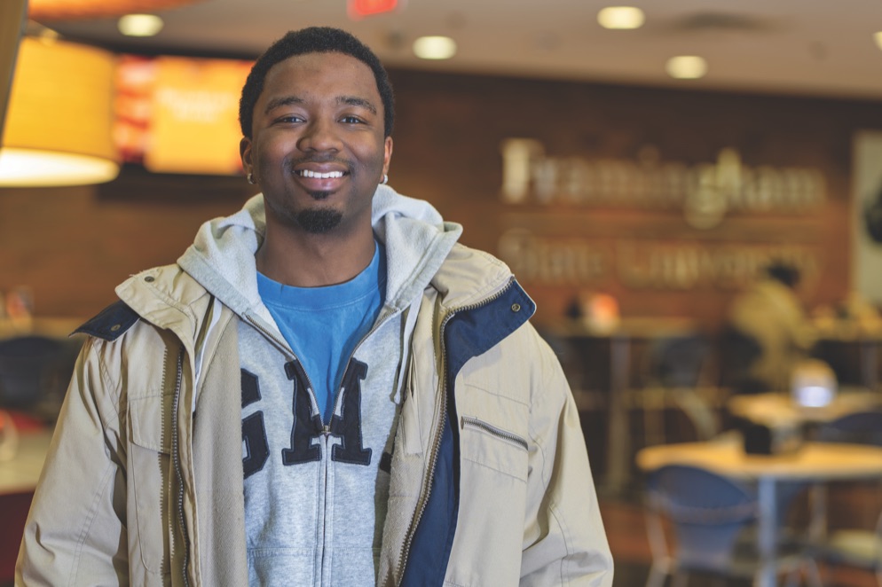 Wenchell Pierre, Framingham State Honors Program student.